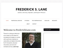 Tablet Screenshot of fredericklane.com